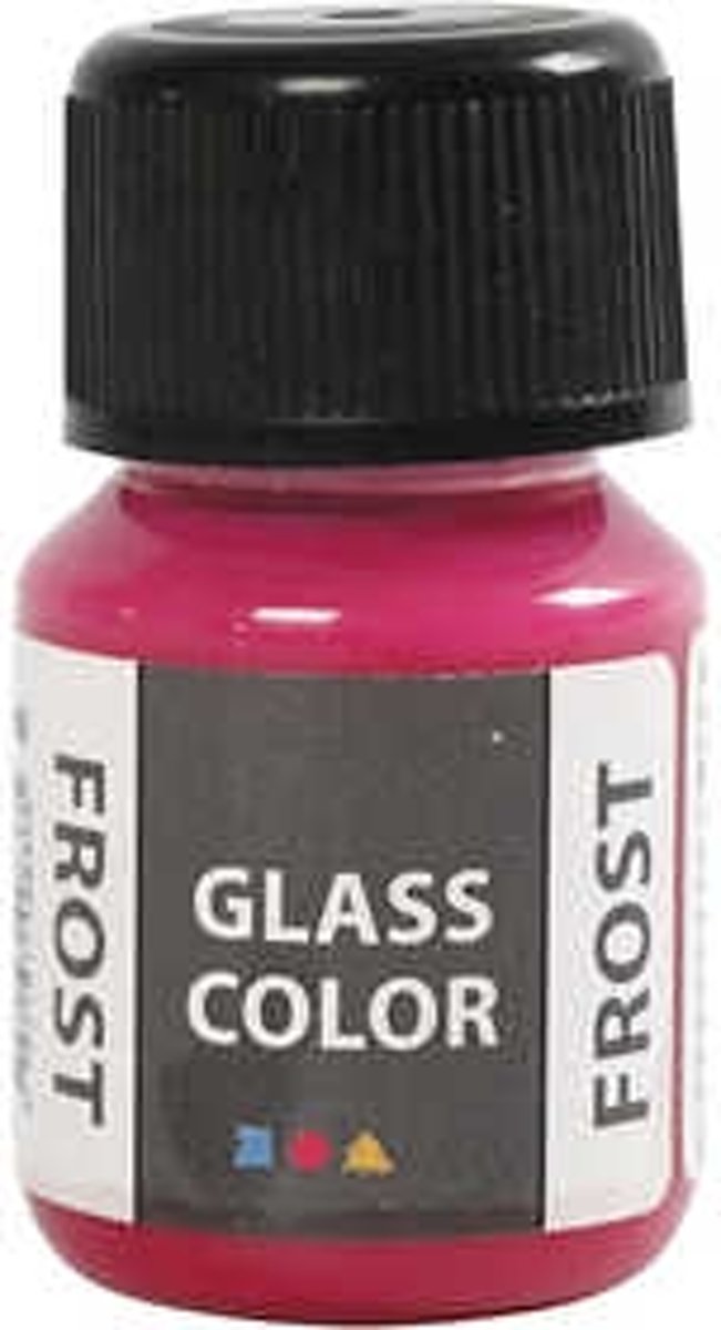 Glass Color Frost, rood, 35ml [HOB-31782]